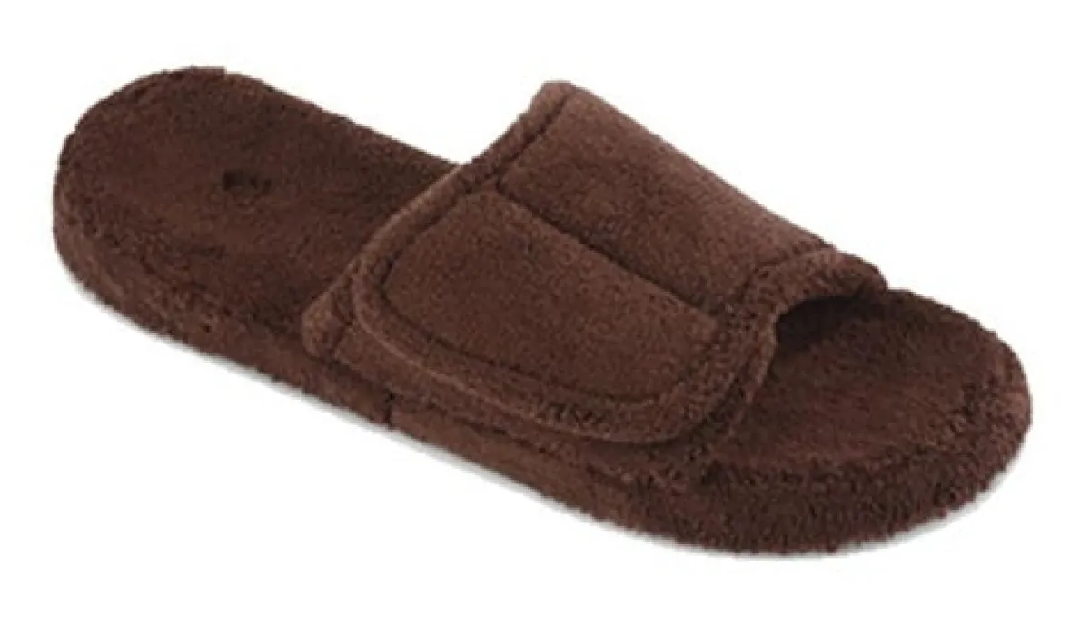 Slippers*XLfeet Acorn Spa Slide Chocolate