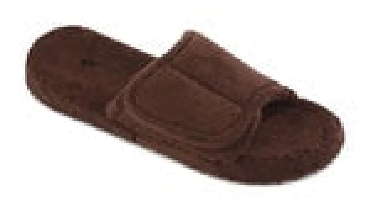 Slippers*XLfeet Acorn Spa Slide Chocolate