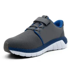 No Hands|Athletic Shoes For Men*XLfeet ANODYNE No. 46 Mens Sport Jogger w/ Heel Assist - Grey Blue