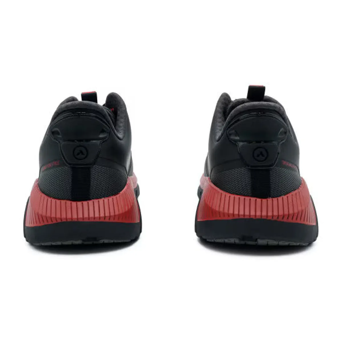 No Hands|Athletic Shoes For Men*XLfeet ANODYNE No. 22 Mens Sport Runner w/ Heel Assist - Black Red