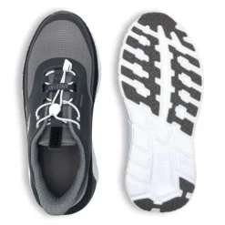 No Hands|Athletic Shoes For Men*XLfeet ANODYNE No. 22 Mens Sport Runner w/ Heel Assist - Grey Black