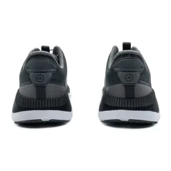No Hands|Athletic Shoes For Men*XLfeet ANODYNE No. 22 Mens Sport Runner w/ Heel Assist - Grey Black