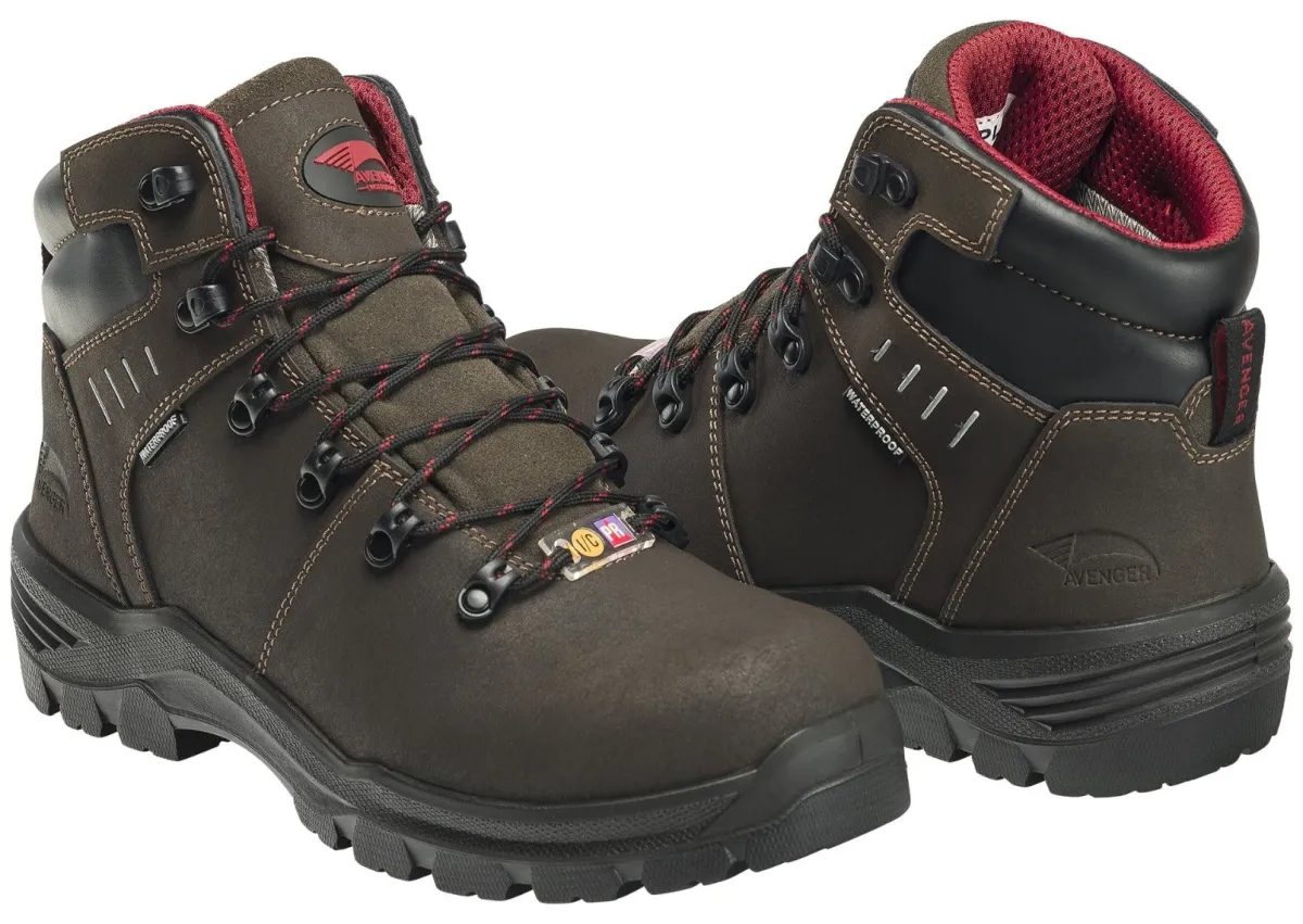 Composite Toe Boots|Work Boots*XLfeet Inc. Avenger 7402 Foundation 6" Internal Met Guard WP Carbon Nanofiber Toe Boot