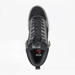 Walking Shoes|Zipper Shoes*XLfeet Inc. BILLY Comfort DZ High Mens Black/Charcoal/Black