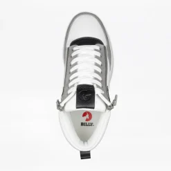Walking Shoes|Zipper Shoes*XLfeet Inc. BILLY Comfort DZ High Mens White/Grey/Black