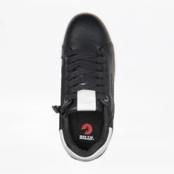 Walking Shoes|Zipper Shoes*XLfeet Inc. BILLY Comfort Luxe Mens Black Leather