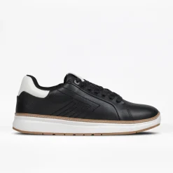 Walking Shoes|Zipper Shoes*XLfeet Inc. BILLY Comfort Luxe Mens Black Leather