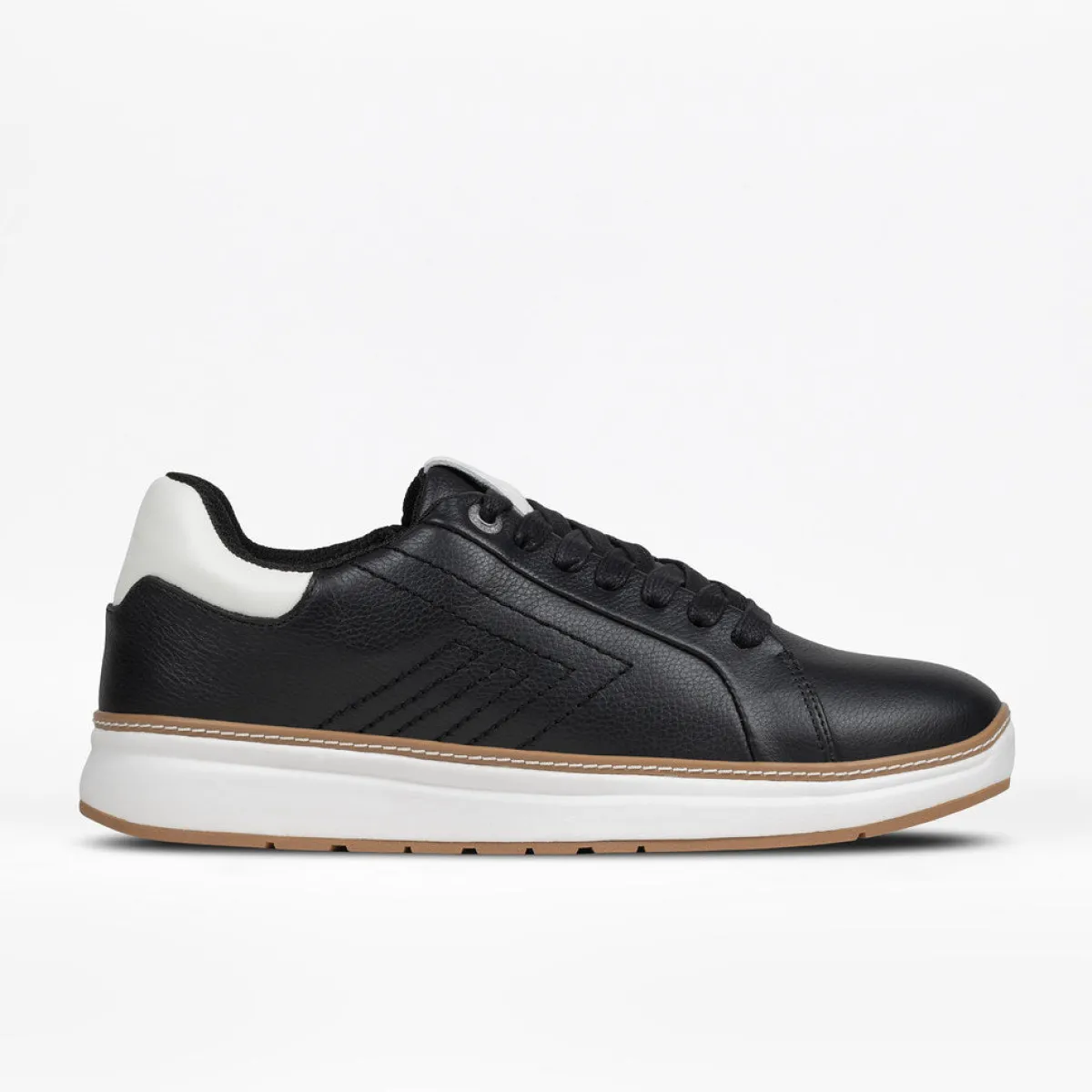 Walking Shoes|Zipper Shoes*XLfeet Inc. BILLY Comfort Luxe Mens Black Leather