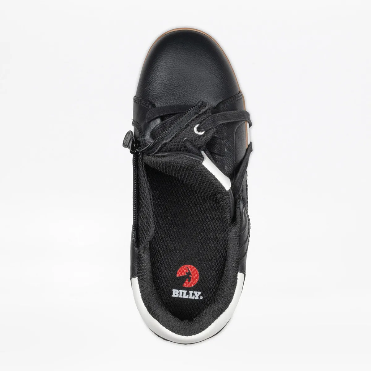 Walking Shoes|Zipper Shoes*XLfeet Inc. BILLY Comfort Luxe Mens Black Leather