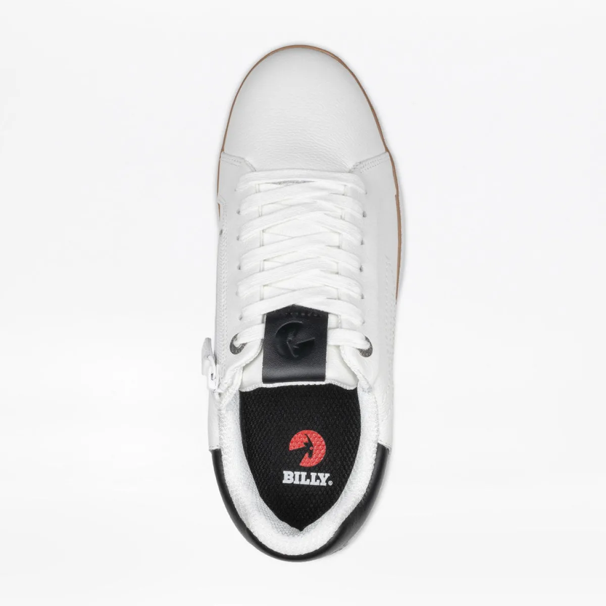 Walking Shoes|Zipper Shoes*XLfeet Inc. BILLY Comfort Luxe Mens White Leather