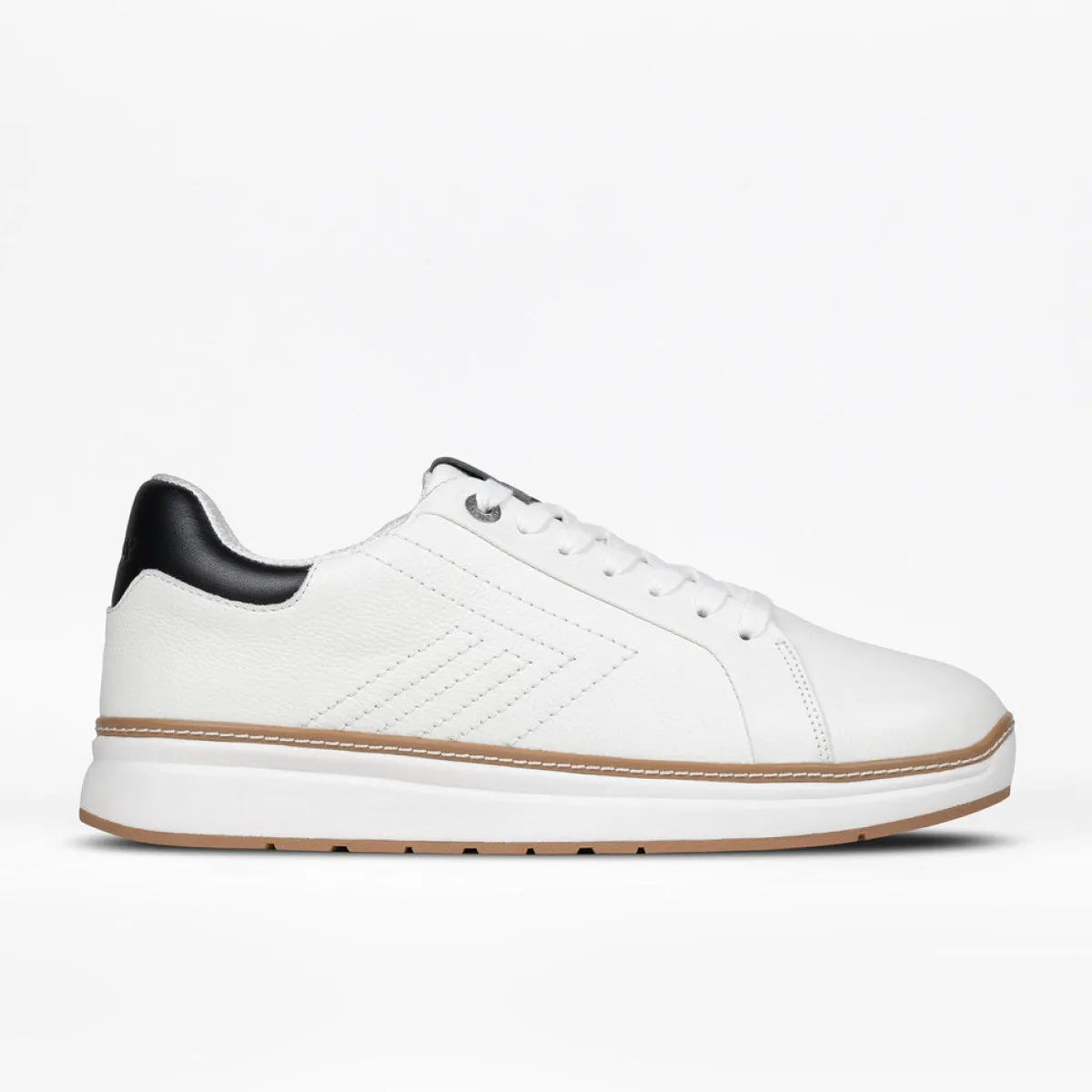 Walking Shoes|Zipper Shoes*XLfeet Inc. BILLY Comfort Luxe Mens White Leather
