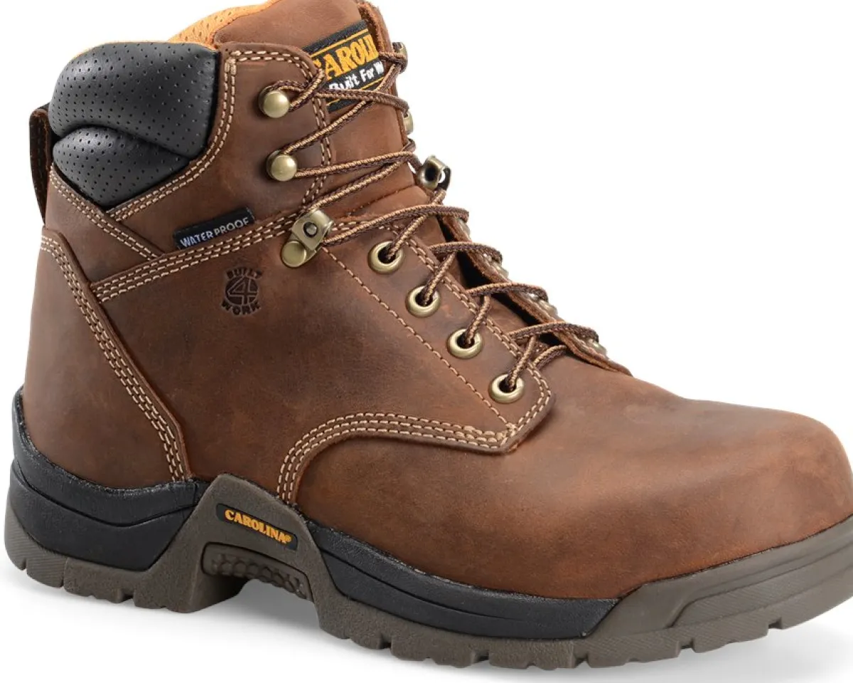 Work Boots|6" Work Boots*XLfeet Inc. Carolina Bruno 6 Inch Waterproof Broad Toe Soft Toe Work Boot