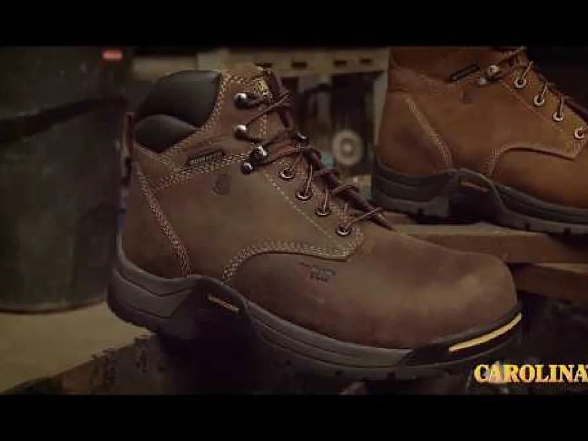 Work Boots|6" Work Boots*XLfeet Inc. Carolina Bruno 6 Inch Waterproof Broad Toe Soft Toe Work Boot