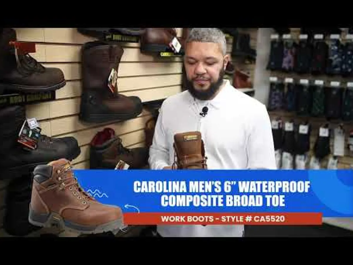 Composite Toe Boots|Work Boots*XLfeet Inc. Carolina Bruno Lo 6 Inch Waterproof Composite Broad Toe Work Boot
