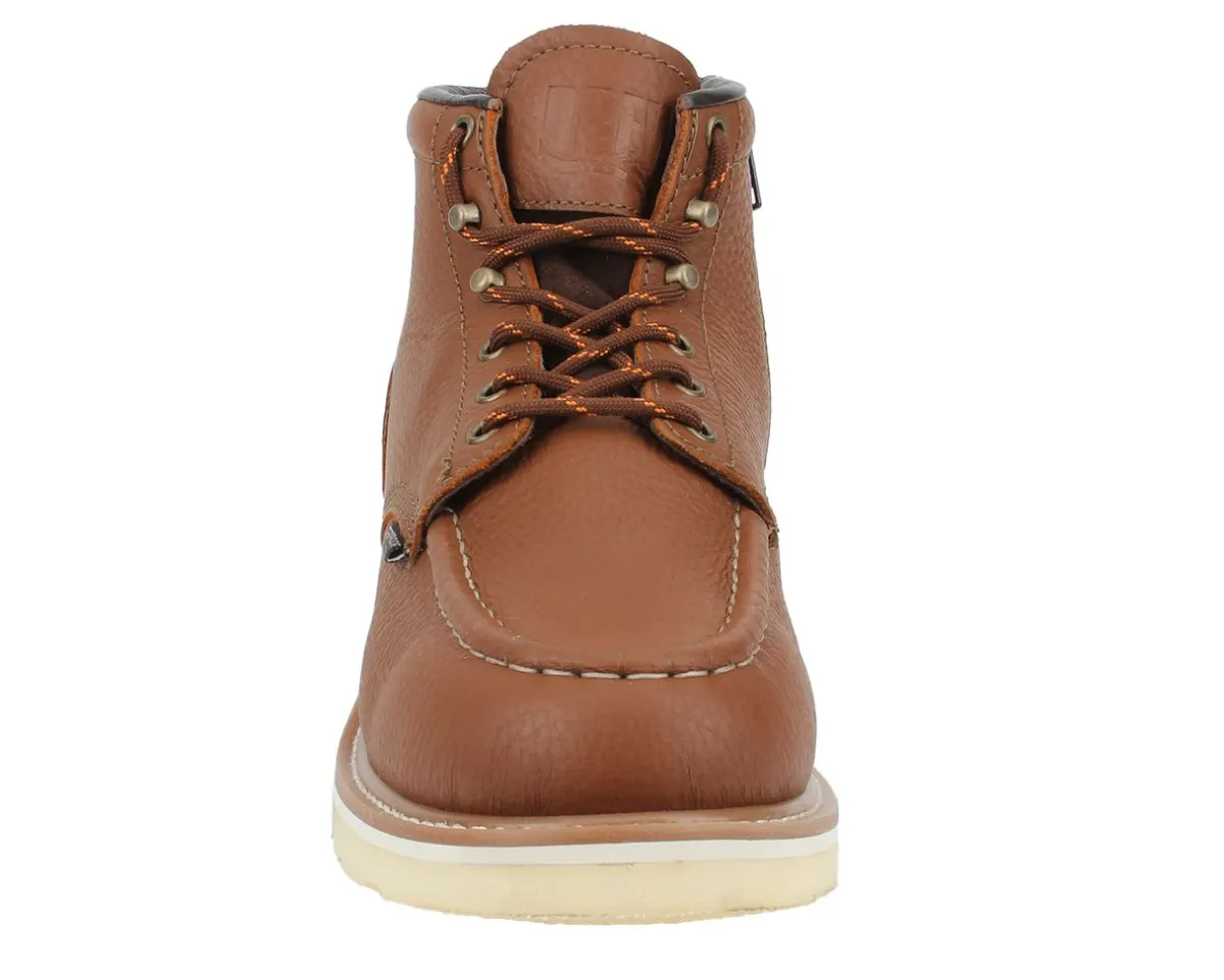 Work Boots|Work Boots (Non-Safety Toe / Soft Toe)*XLfeet Inc. Drew Shoe Buffalo - Rust Leather
