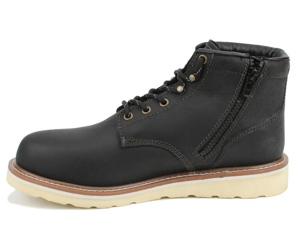 Work Boots|6" Work Boots*XLfeet Inc. Drew Shoe Burbank - Black Leather