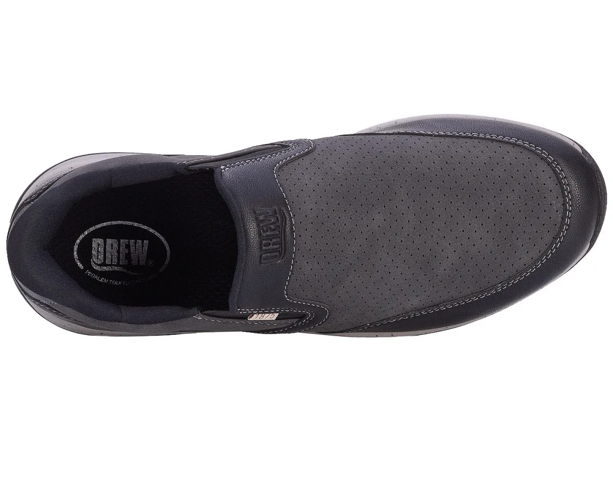 Dad Shoes|Slip-On Shoes*XLfeet Inc. Drew Shoe Caleb - Black Nubuck