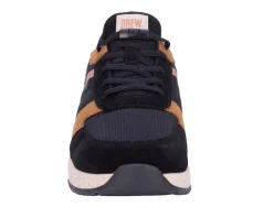 No Hands|Athletic Shoes For Men*XLfeet Inc. Drew Shoe Connor - Black/Tan Suede Combo