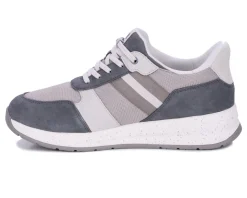 Dad Shoes|No Hands*XLfeet Inc. Drew Shoe Connor - Grey Suede Combo