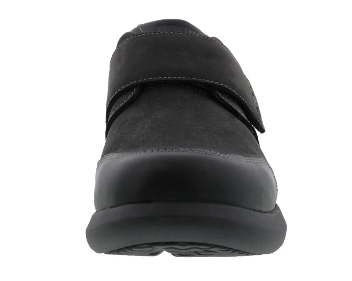 Casual Shoes|Hook And Loop Shoes And Boots*XLfeet Inc. Drew Shoe Marshall - Black Nubuck