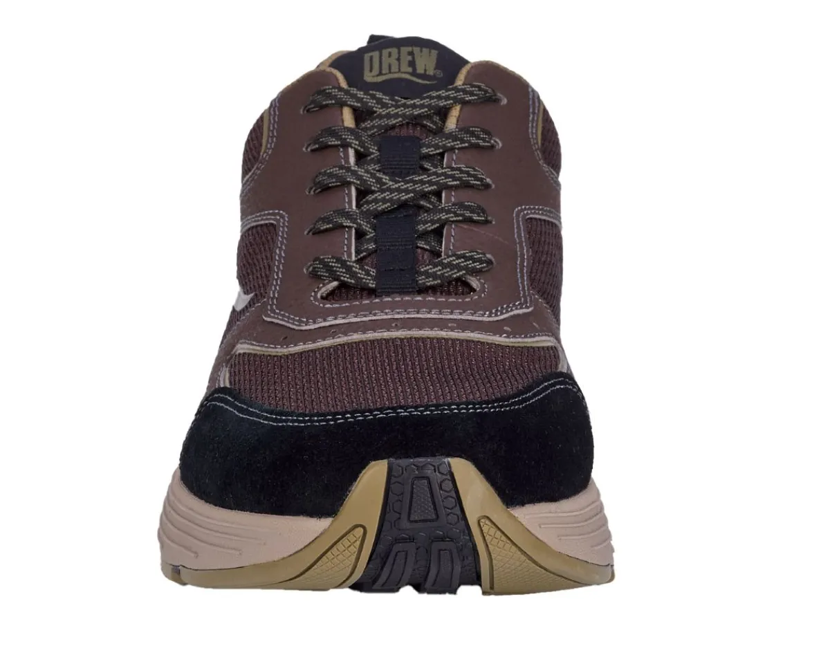 Dad Shoes|Casual Shoes*XLfeet Inc. Drew Shoe Marvel - Brown Mesh Combo