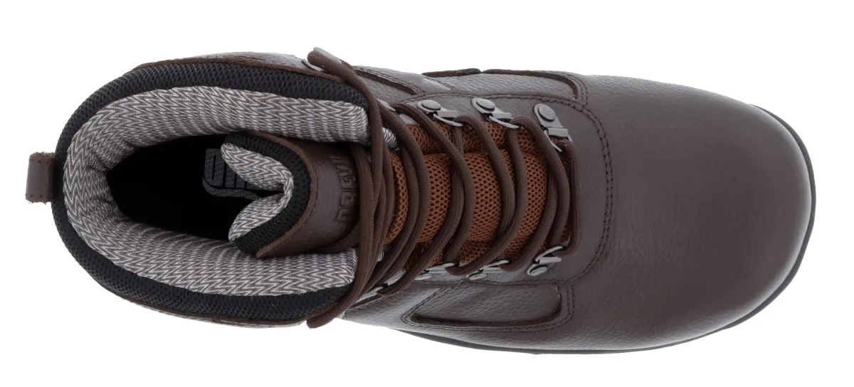 Work Boots|Waterproof Hiking Boots For Men*XLfeet Inc. Drew Shoe Rockford - Dark Brown Tumbled Leather
