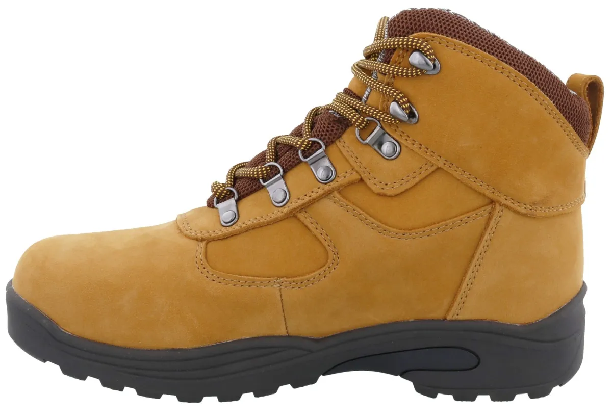 Work Boots|Waterproof Hiking Boots For Men*XLfeet Inc. Drew Shoe Rockford - Wheat Nubuck
