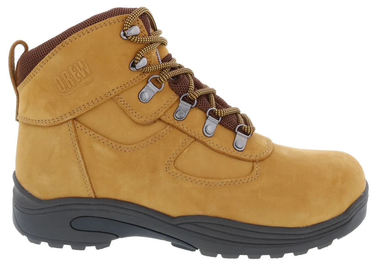 Work Boots|Waterproof Hiking Boots For Men*XLfeet Inc. Drew Shoe Rockford - Wheat Nubuck