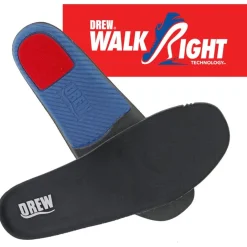 Funny Tee Shirts|Insoles*XLfeet Inc. Drew Shoe WalkRight Insole Black 4E-6E
