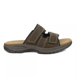 Slides|Adjustable Strap Sandals*XLfeet Inc. Dunham Newport Slide-Dark Brown