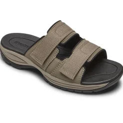 Slides|Adjustable Strap Sandals*XLfeet Inc. Dunham Newport WF Slide-Taupe