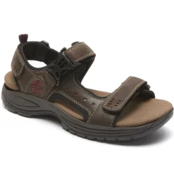 Adjustable Strap Sandals*XLfeet Inc. Dunham Nolan Adjustable Strap Sandals - Brown