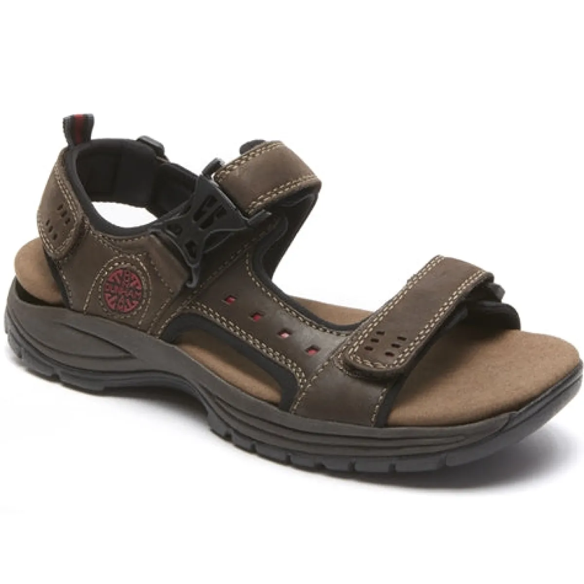 Adjustable Strap Sandals*XLfeet Inc. Dunham Nolan Adjustable Strap Sandals - Brown