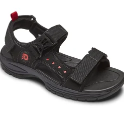 Adjustable Strap Sandals*XLfeet Dunham Nolan WF Sandal - Black