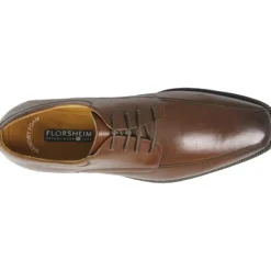 Dress Shoes And Boots*XLfeet Florsheim Bike Toe Oxford Cognac Brown Dress Shoes