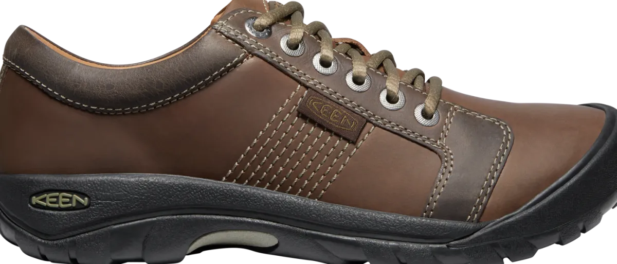 Walking Shoes|Casual Shoes*XLfeet Inc. Keen Austin - Men’s Chocolate Brown Casual Shoe