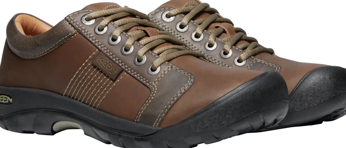 Walking Shoes|Casual Shoes*XLfeet Inc. Keen Austin - Men’s Chocolate Brown Casual Shoe