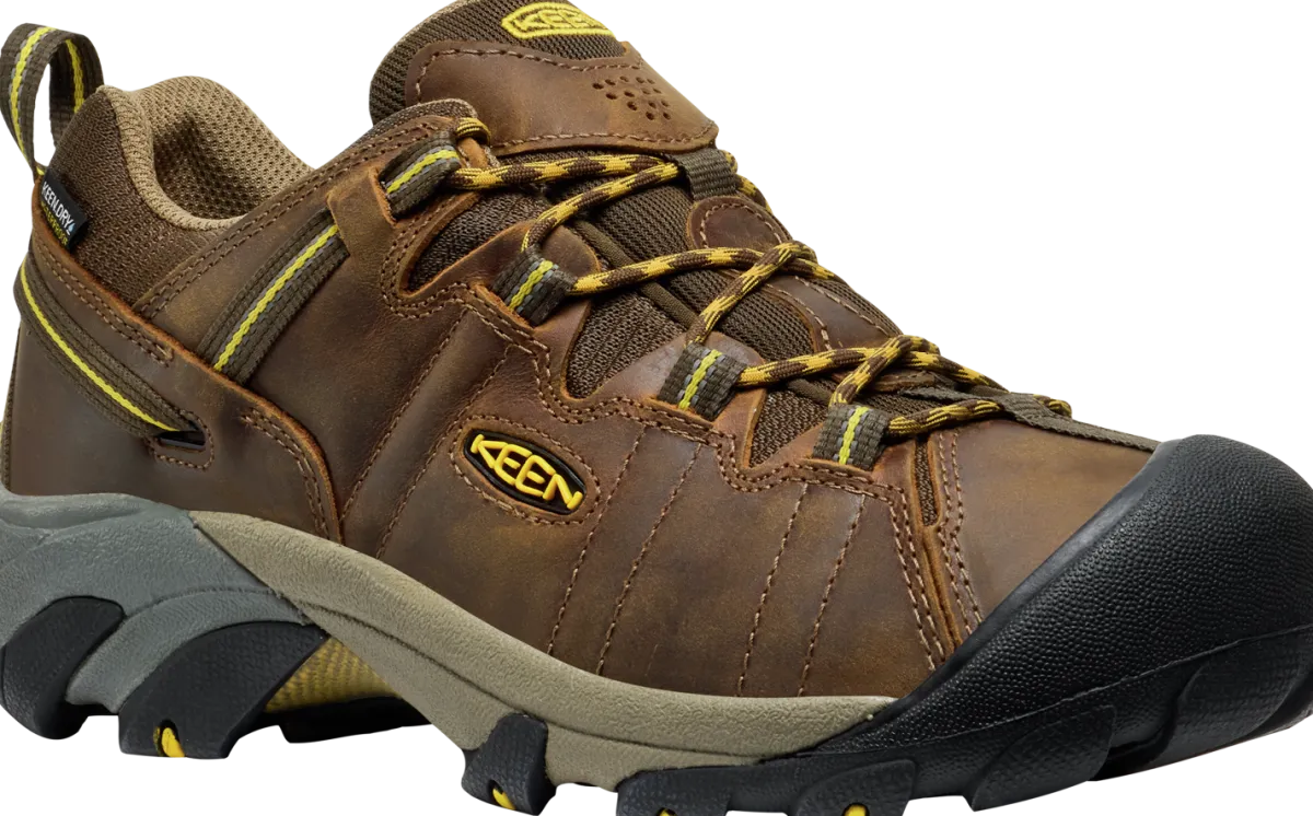 Walking Shoes|Waterproof Hiking Boots For Men*XLfeet Inc. Keen Targhee II WP Wide - Cascade Brown / Golden Yellow