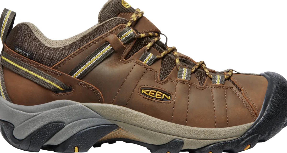 Walking Shoes|Waterproof Hiking Boots For Men*XLfeet Inc. Keen Targhee II WP Wide - Cascade Brown / Golden Yellow