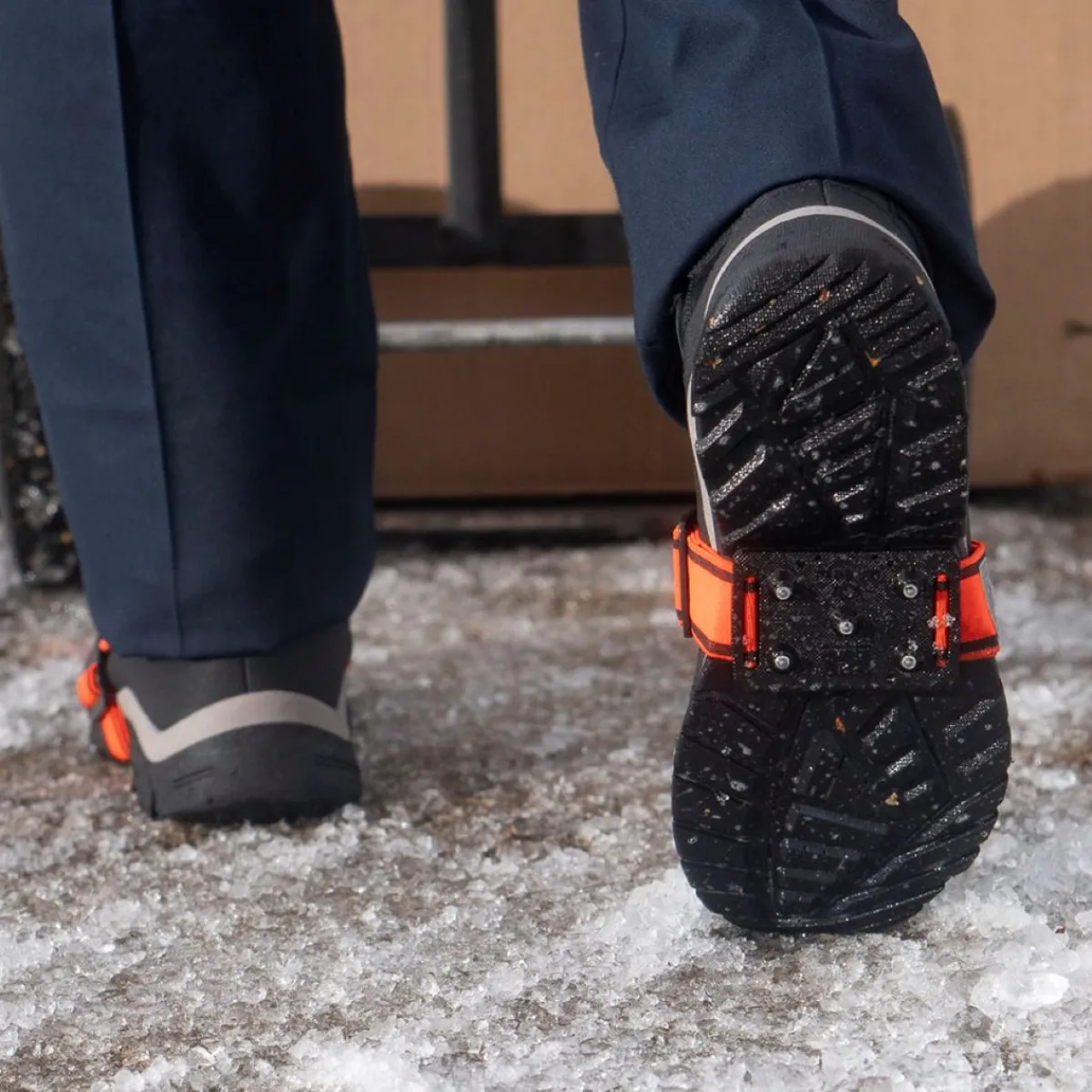 Ice Cleats|Traction Aid*XLfeet K1 Series Mid-Sole Ice Cleat - Low Profile