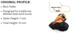 Ice Cleats|Traction Aid*XLfeet Inc. K1 Series Mid-Sole Ice Cleat - Original Profile