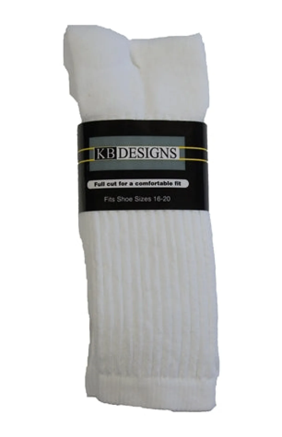 Crew Socks|Postal Approved Socks*XLfeet Large Size Athletic Crew Socks White - 3 pack