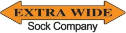 Extra Wide Socks|Crew Socks*XLfeet Inc. Loose Fit Marled Merino Wool Crew Socks to 5E - Black - 1pr