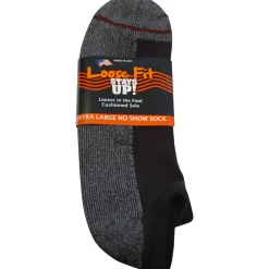 Extra Wide Socks|No Show Socks*XLfeet Loose Fit Stays Up! Black No Show Socks - Single Pair