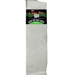 Extra Wide Socks|Crew Socks*XLfeet Inc. Loose Fit Stays Up! White Medical Crew Socks to EEEEE - Single Pair