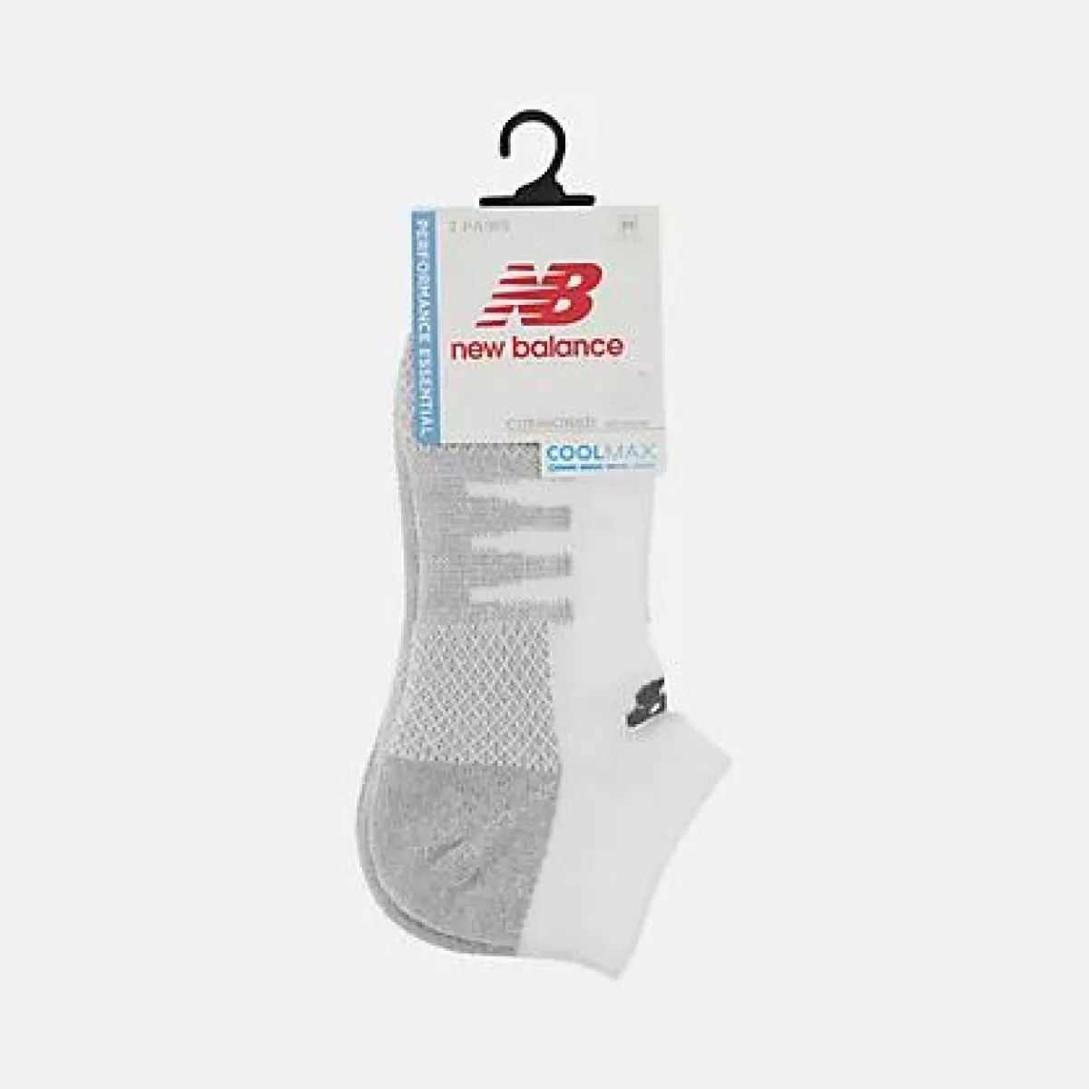 No Show Socks|Moisture Wicking Socks*XLfeet Inc. New Balance Coolmax No Show Socks 2 Pack (XL: sizes 12-16)
