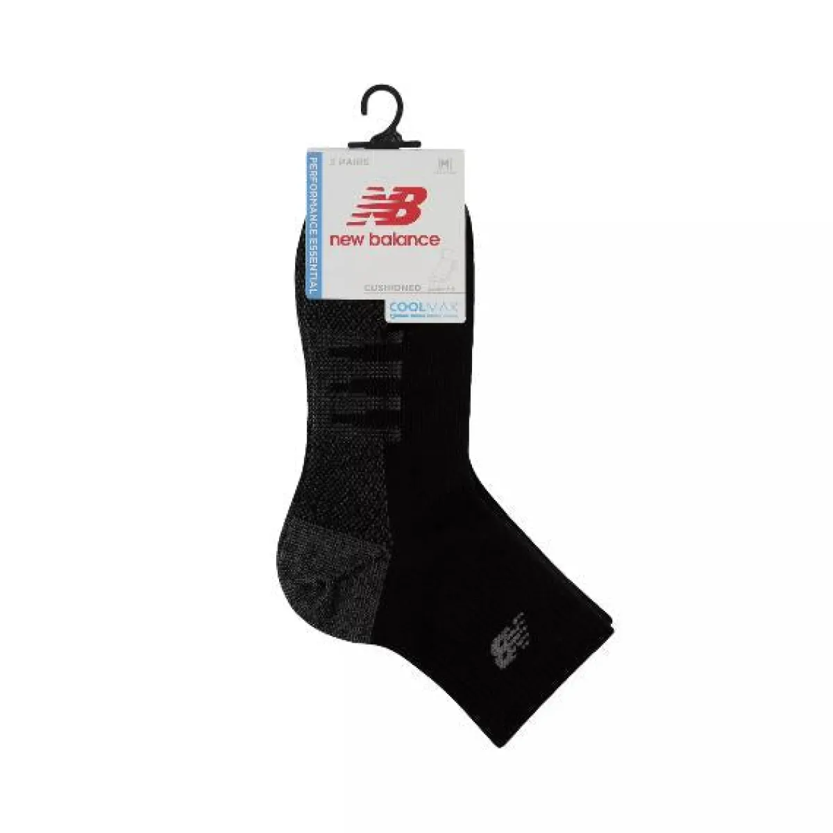 Moisture Wicking Socks|Quarter Socks*XLfeet Inc. New Balance Coolmax Quarter Socks 2 Pack (XL: sizes 12-16)