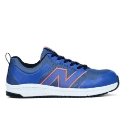 Work Shoes For Men*XLfeet Inc. New Balance Mens Evolve Work Shoe - Alloy Toe EH - Blue/Orange