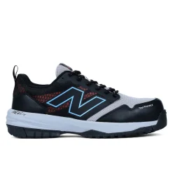 Work Shoes For Men*XLfeet Inc. New Balance Mens Quikshift Work Shoe - Composite Toe EH - Black/Blue/Red