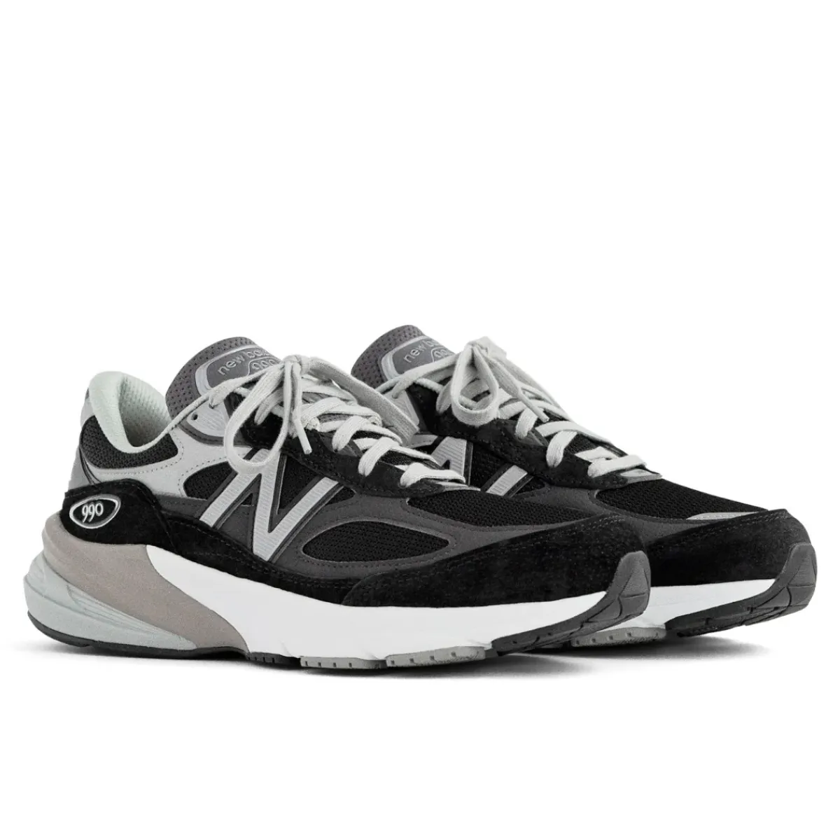 Athletic Shoes For Men*XLfeet Inc. New Balance 990v6 Men's Running Shoe - Black/White